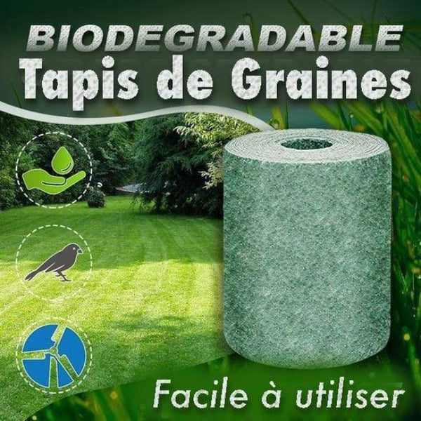 1pc Tapis De Graines Dherbe Biodégradable Pour Pelouses Rouleau De