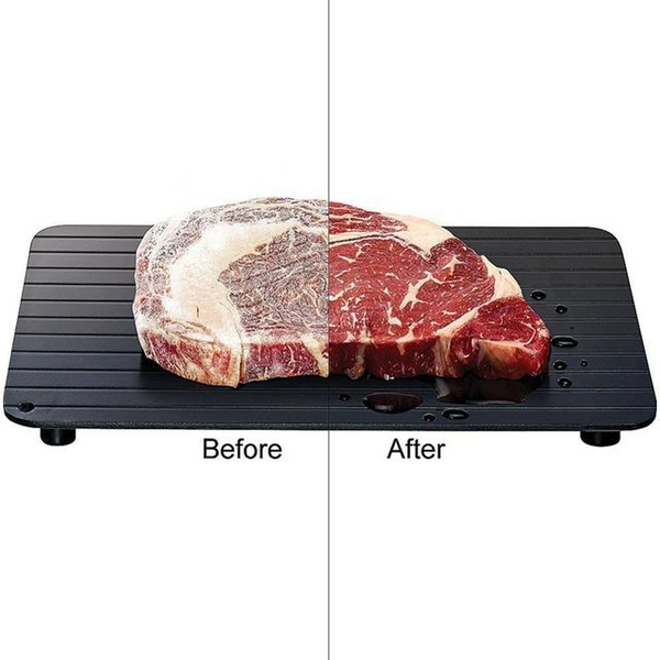 Gadgets d'Eve cuisine Therplat™_ : Le plateau pour décongeler rapidement et naturellement la viande ou les aliments congelés.