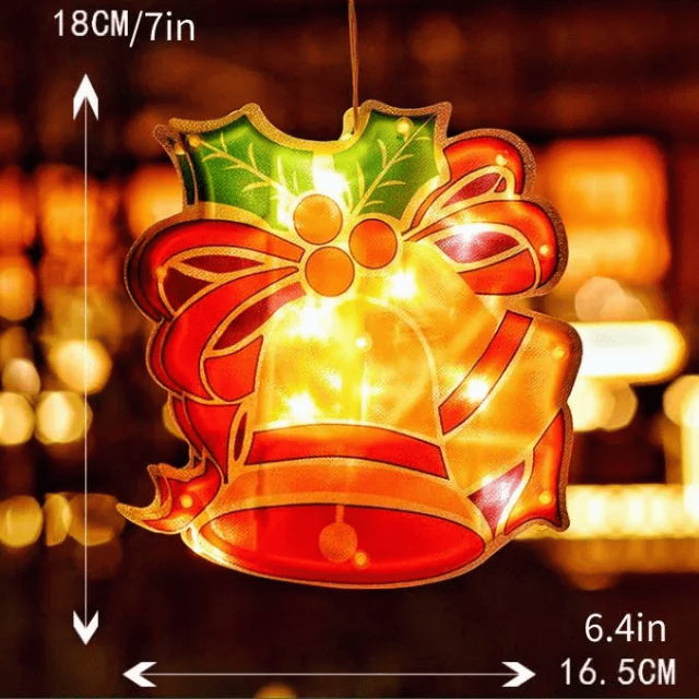 Gadgets d'Eve CHRILIGHT : Décoration Lumineuse de Noël à Suspendre pour Fenêtres