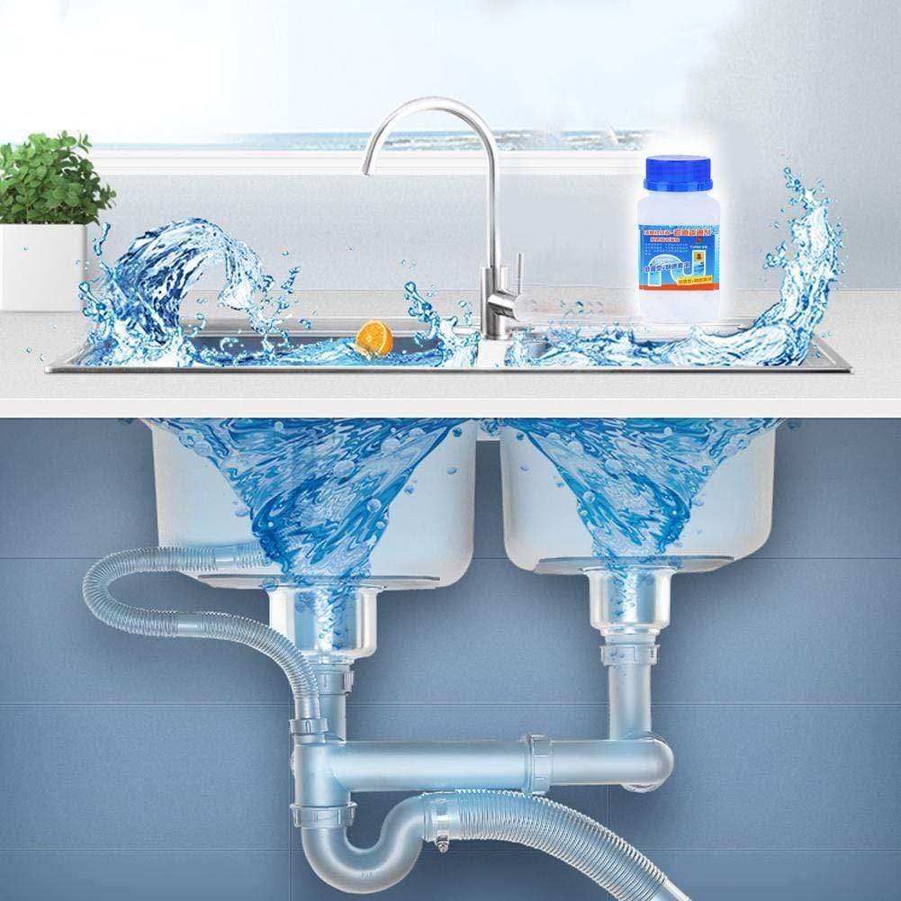 Puissant nettoyeur d'évier et de canalisations – Débouchez vos tuyaux avec  un nettoyant moussant pour canalisations et une poudre de dragage de tuyaux