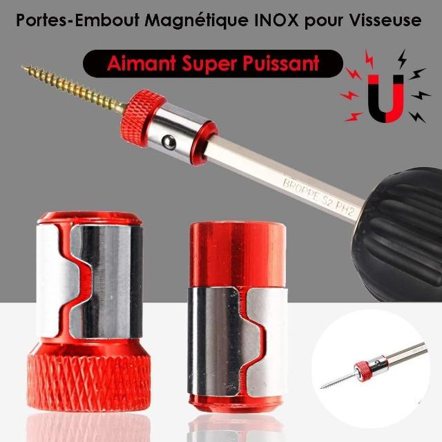 DRING™ : Porte-Embout Magnétique INOX pour Visseuse (5 pcs