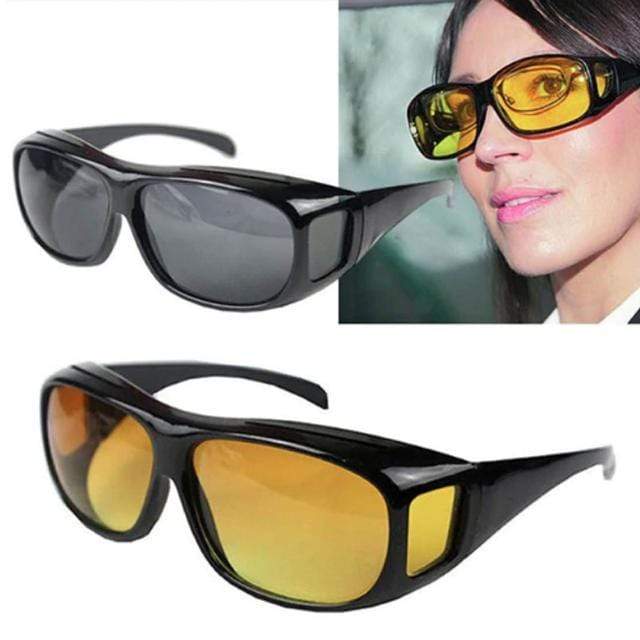 Lunettes HD Vision visière lunette conduite de nuit et jour lunettes vision  nocturne - Aness-Shop