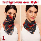 FLOMASK™ : Joli Foulard-Masque de Protection pour Se Protéger en Style!