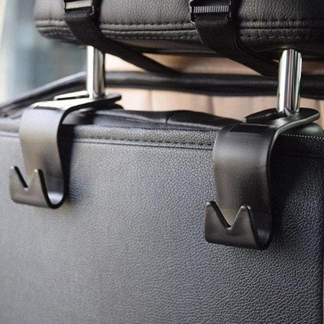 Lot de 4 crochets réglables pour appui-tête de siège de voiture, solides et  durables pour sac à main, manteau et sac de courses : : Auto et  Moto